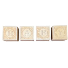 Wood B-A-B-Y Blocks 